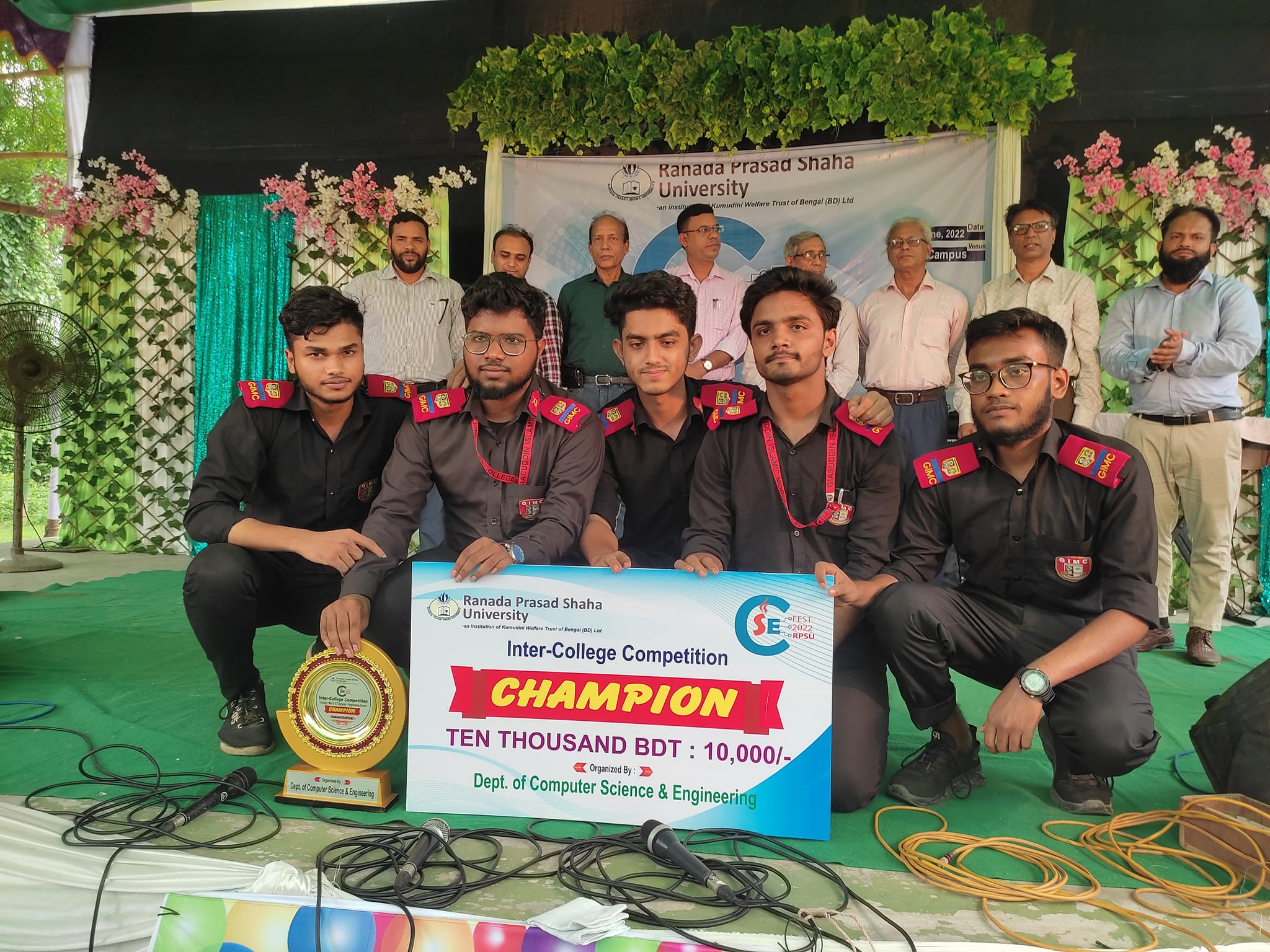 nter-college competition participating in 'Math Olympiad, ICT Olympiad and Programming' events of 'CSE Fest-2022', - Giasuddin Islamic Model College